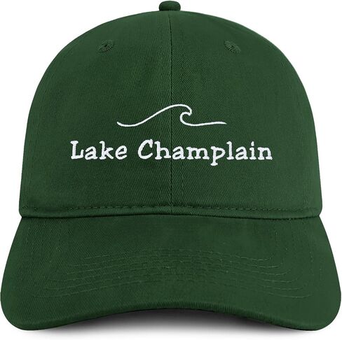 متجر الملابس العصرية قبعة أبي مطرزة من القطن غير منظم من Lake Champlain in Kuwait