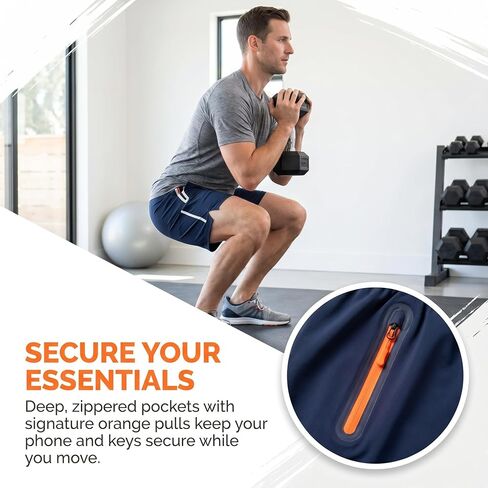 3Pack Men's Summer Stylish Sports Dual Zipper Design Quick-Dry Premium Ice-Silk Breathable Athletic Lightweight Stretch Fabric Elastic Waistband Fitness Running Beach Shorts Multicolor-3XL in Kuwait