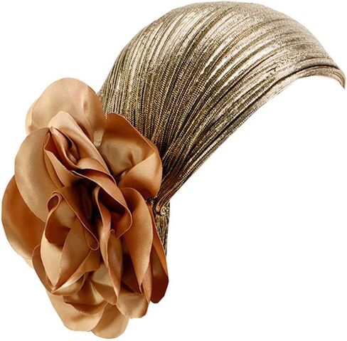 Women Flower Glitter Turban Beanie Head Scarf wrap Chemo Cap hat for Cancer Patient in Saudi Arabia