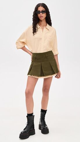 R13 Women's Pleated Mini Skirt in Saudi Arabia