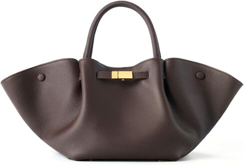 Women's Large Leather Tote Bag with Adjustable Shoulder Strap in Saudi Arabia