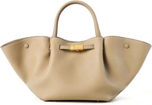 Women's Large Leather Tote Bag with Adjustable Shoulder Strap in Saudi Arabia