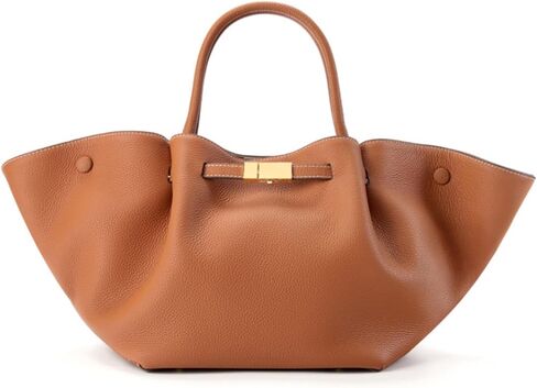 Women's Large Leather Tote Bag with Adjustable Shoulder Strap in Saudi Arabia