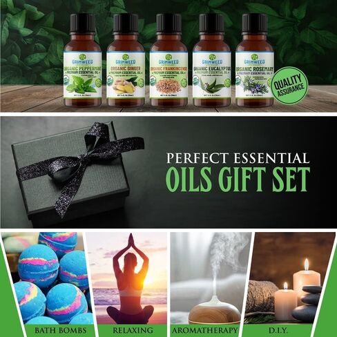 Cinnamon Essential Oil – Bark - USDA Organic -15mL - Therapeutic Grade- Diffuser Oil - 100% All Natural - with Glass Dropper, Grimweed Apothecary in Saudi Arabia