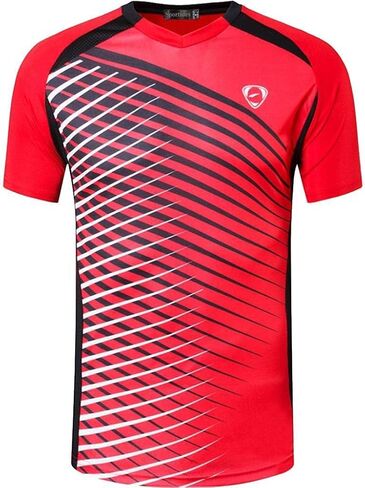 Men's Active Quick Dry T-Shirt Athletic Running Gym Workout Sport Tee Shirt Tshirt Golf Tennis Tops LSL133_LC in Saudi Arabia