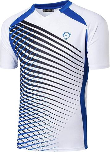 Men's Active Quick Dry T-Shirt Athletic Running Gym Workout Sport Tee Shirt Tshirt Golf Tennis Tops LSL133_LC in Saudi Arabia