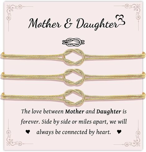 2/3pcs Mother Daughter Gifts Mothers Day for Mom Mommy and Me Birthday Christmas Matching Bracelets Graduation Jewelry in Saudi Arabia