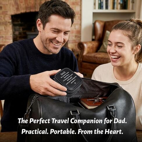 Watch Case Gift Box for Dad Birthday Gifts Fathers Day for Dad from Daughter Teen Adult Girls, PU Leather Single Travel Watch Case Holder I Love You Gifts for Step Bonus Dad Daddy Papa Father’s Day in Saudi Arabia