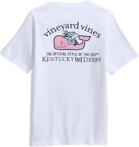 تي شيرت Vineyard Vines للأولاد من Kentucky Derby بأكمام قصيرة وجيب على شكل حوت وجوكي in Kuwait