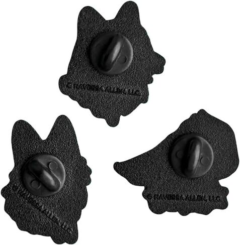 ConQuest Journals Into Darkness Pets Enamel Pin 3-Pack, Straight Post & Rubber Backers, Pins for Jacket, Tote & More, Lights Out Fred, Caught Up Walter, Game On Amos, Officially Licensed Navessa Allen in Kuwait