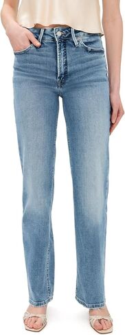 بنطال جينز Good American النسائي Soft Tech Good True Straight، Indigo1214، 2 in Kuwait