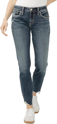 Silver Jeans Co. Women's Boyfriend Mid Rise Slim Leg Jeans in Kuwait