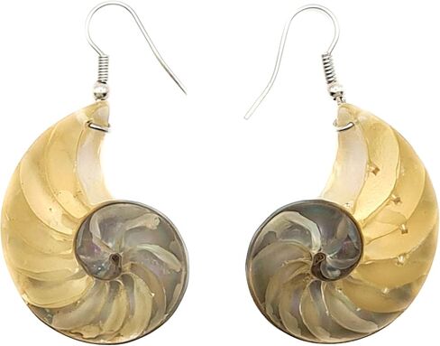 Natural Mother of Pearl Shell Earrings, Handmade Dangle Drop 925 Sterling Silver Mother of Pearl Earrings for Women Jewelry AA419-A in Kuwait