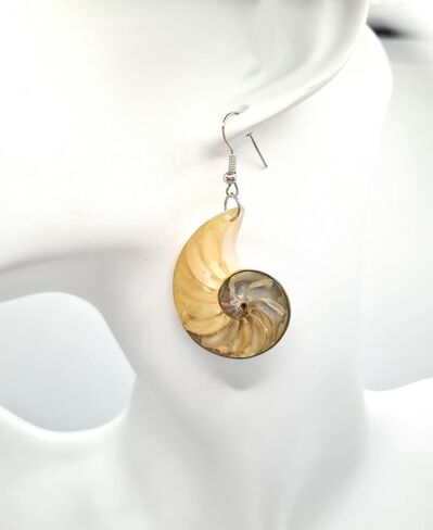 Natural Mother of Pearl Shell Earrings, Handmade Dangle Drop 925 Sterling Silver Mother of Pearl Earrings for Women Jewelry AA419-A in Kuwait