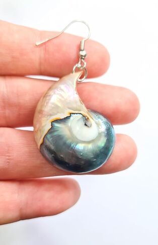 Natural Mother of Pearl Shell Earrings, Handmade Dangle Drop 925 Sterling Silver Mother of Pearl Earrings for Women Jewelry AA419-A in Kuwait