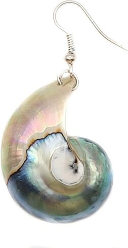 Natural Mother of Pearl Shell Earrings, Handmade Dangle Drop 925 Sterling Silver Mother of Pearl Earrings for Women Jewelry AA419-A in Kuwait