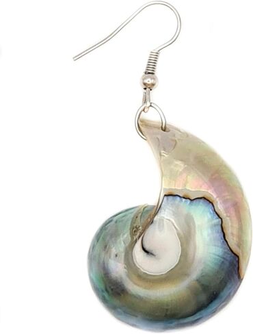 Natural Mother of Pearl Shell Earrings, Handmade Dangle Drop 925 Sterling Silver Mother of Pearl Earrings for Women Jewelry AA419-A in Kuwait