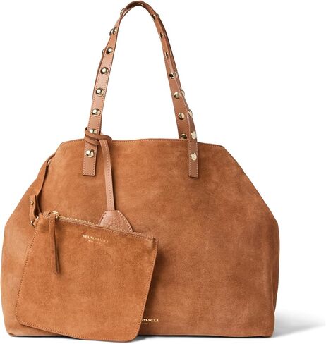 Bruno Magli SIENNA Suede Tote, Tan in Kuwait