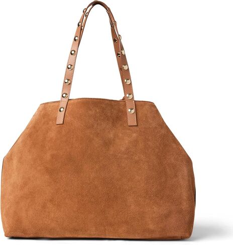 Bruno Magli SIENNA Suede Tote, Tan in Kuwait