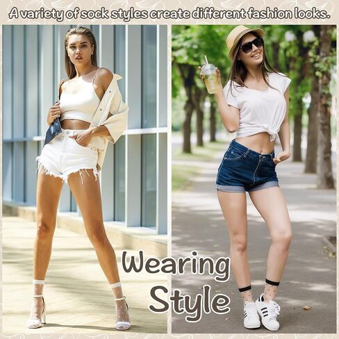 10 Pairs Women Sheer Ankle Sock Cute Ultrathin Transparent Mesh Dot See Through Summer Socks - Thin Fashion in Kuwait