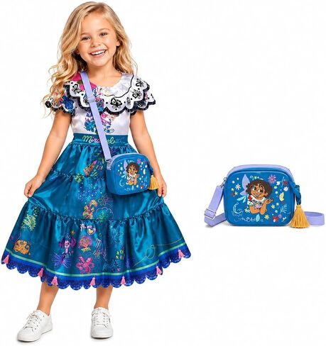 Disney Encanto Mirabel Dress for Kids - Bundle with Mirabel Madrigal Costume for Girls Ages 3 and Up Plus Purse | Encanto Halloween Outfit Size 4-6X in Kuwait