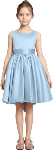 Flower Girls Special Occasion Dresses Wedding Party Girls Princess Dress Short Satin Formal Ball Gowns in Saudi Arabia