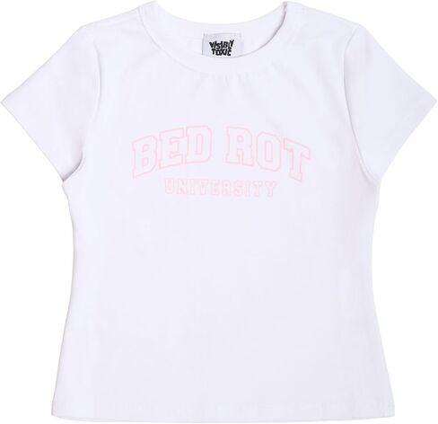Visibly Toxic Vintage Y2K Baby Tees for Women - Funny Womens Crop Tops & Trendy Graphic Tees - Cotton in Saudi Arabia