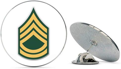 US Army Sergeant First Class Rank Metal 0.75" Lapel Hat Pin Tie Tack Pinback in Kuwait
