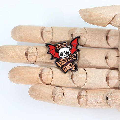 Warhammer 40K Lord of the Night Skull & Bat Brooch, Long Live the Night Lord Metal Pin Badge with Pin and Clasp Fastening in Saudi Arabia