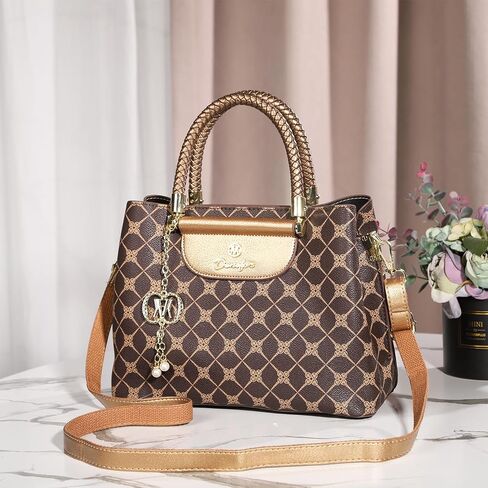 Women Purses and Handbags Top Handle Satchel Shoulder Bags PU Leather Messenger Tote Bag for Ladie Casual Daily Use in Saudi Arabia