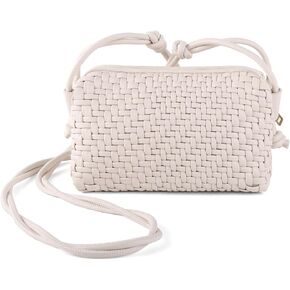 Woven Crossbody Bags for Women, Small Cross Body Braided Purse, Trendy Vegan Leather Shoulder Handbags with Strap | lightweight in Saudi Arabia