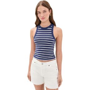 Marine Layer Women's Lexi Rib Sun-in High Neck Crop Tank in Saudi Arabia