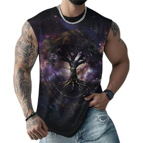 Mens Sleeveless Tank Tops Graphic Summer Funny Beach Muscle Sleeveless Shirts in Saudi Arabia