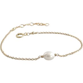 Cultured Freshwater Pearl Bracelet, Adjustable White Pearl Bracelets for Women, Bridesmaid Bracelet Bridal Jewelry Adjustable Length Real Pearl in Saudi Arabia