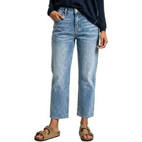 Straight Leg Jeans for Women Spring Summer Stretchy Mid Rise Trendy Ankle Denim Pants with Pockets in Saudi Arabia