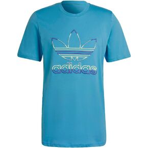 تي شيرت Adidas Originals Trefoil Series 3 بأكمام قصيرة Sky Rush MD in Kuwait