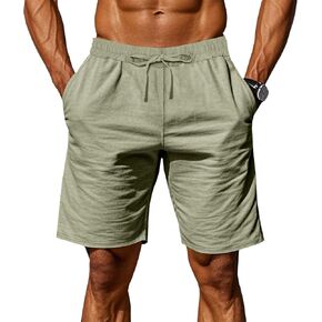 Mens Athletic Shorts Summer Cargo Wide Leg Stretchy Gym Drawstring Casual High Waist Running Shorts with Pockets in Kuwait