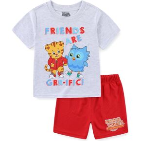 Daniel Tiger's Neighborhood Boys Short Sleeve T-Shirt and Mesh Short Set for Toddler in Saudi Arabia