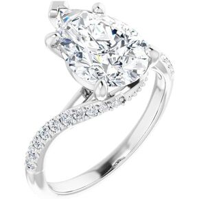 3 Carat Moissanite Engagement Ring 925 Sterling Silver & 10K 14K 18K Solid Gold Twisted Moissanite Ring Christmas Gift for Women in Saudi Arabia