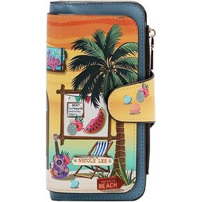 Nicole Lee Bifold Layered Wallet, Pebbled Vegan Leather, RFID Blocking, 14 Card Slots, (SABINA IMAGINES) in Saudi Arabia