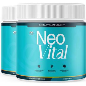 (2 Pack) Neo Vital Powder, Official NeoVital Powder Mixture with All Natural Ingredients, Neo Vital Advanced Formula Health & Overall Wellness Support with Maximum Strength Multivitamin (60 Servings) in Saudi Arabia