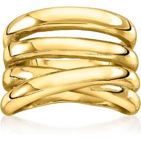 Ross-Simons 14kt Yellow Gold-Plated Multi-Row Ring in Saudi Arabia