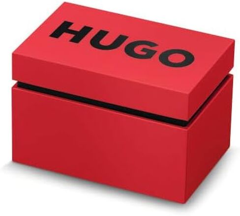 ساعة HUGO #Grail for HER النسائية - هيكل من الفولاذ المقاوم للصدأ ذو أوجه 36 مم، تصميم أحادي اللون، سوار H-Link مدمج، حركة كوارتز، جمالية أنيقة وعصرية - هدية لها in Kuwait
