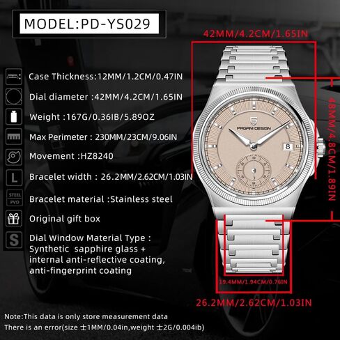RollsTimi Pagani Design PD-YS029 New Men's Automatic Watch Stainless Steel Mechanical Wrist Watch for Men in Saudi Arabia