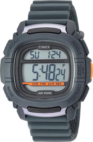 Timex Men's TW5M26700 Command 47mm Gray Silicone Strap Watch in Kuwait