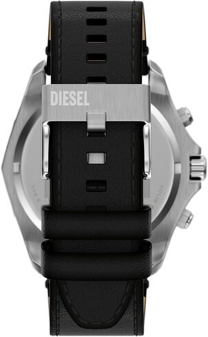Diesel Men's Stinger Chronograph Black Leather Watch (Model: DZ4710) in Kuwait