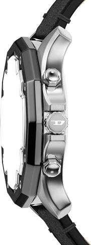 Diesel Men's Stinger Chronograph Black Leather Watch (Model: DZ4710) in Kuwait