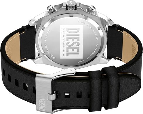 Diesel Men's Stinger Chronograph Black Leather Watch (Model: DZ4710) in Kuwait