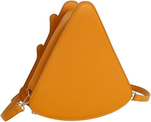 Pizza Slice Shaped Crossbody Bag, PU Leather Purse for Women and Girls, Novelty Food Theme Shoulder Bag in Saudi Arabia