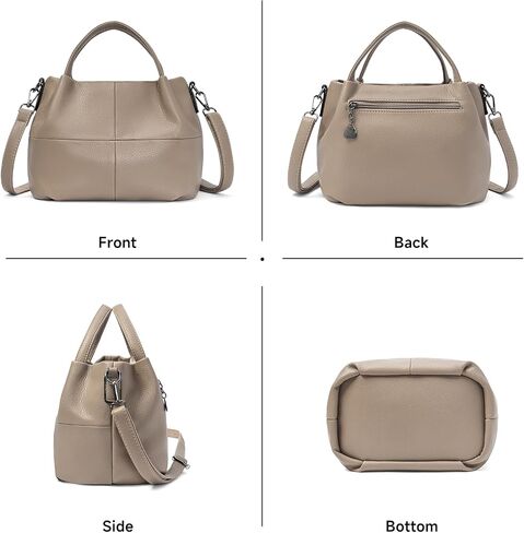 FALAN MUL Hobo Bag for Women, Soft Top Handle Handbag, Leather Tote Bag with Adjustable Strap, Travel Essentials for Women in Saudi Arabia